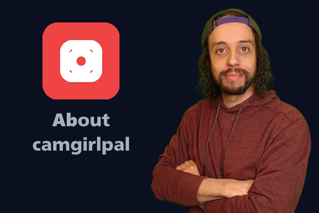 CamgirlPal founder Adam with creator-platform branding
